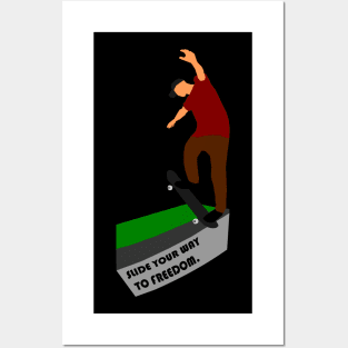 Slide your way to freedom. Skate Posters and Art